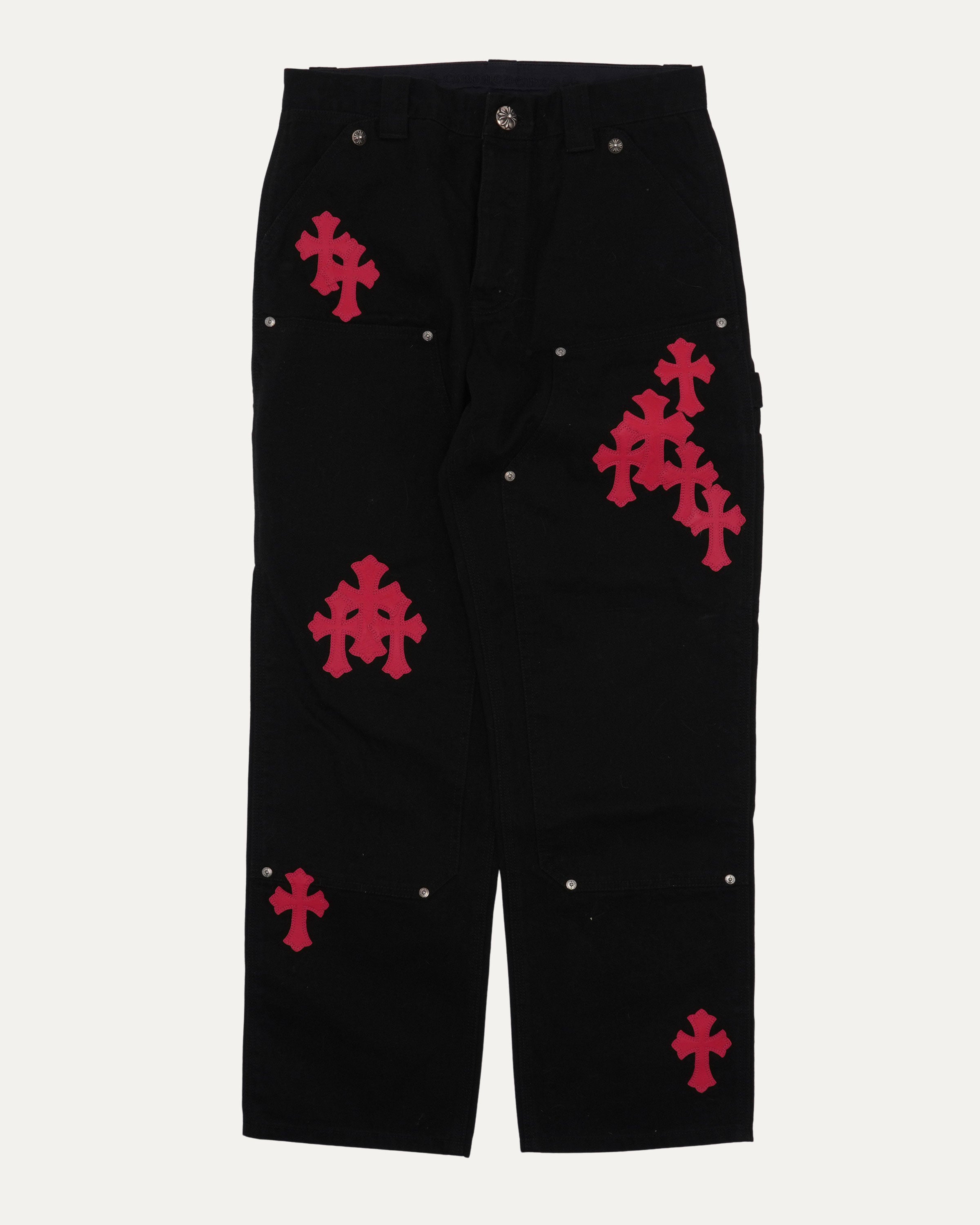 Chrome Hearts Cross Patch Double Knee Carpenter Pants – Justin Reed