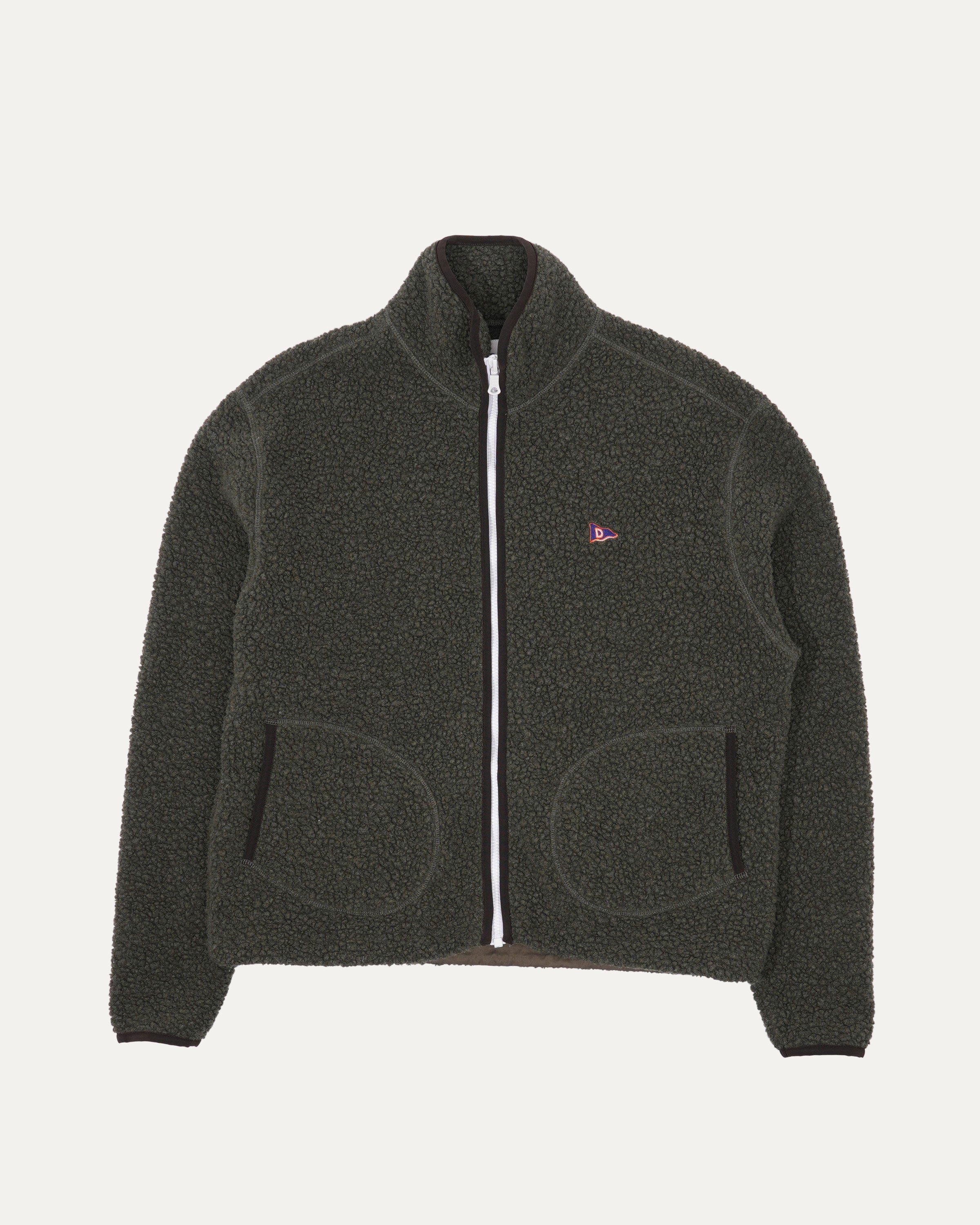 Boucle Wool Zip Fleece Jacket