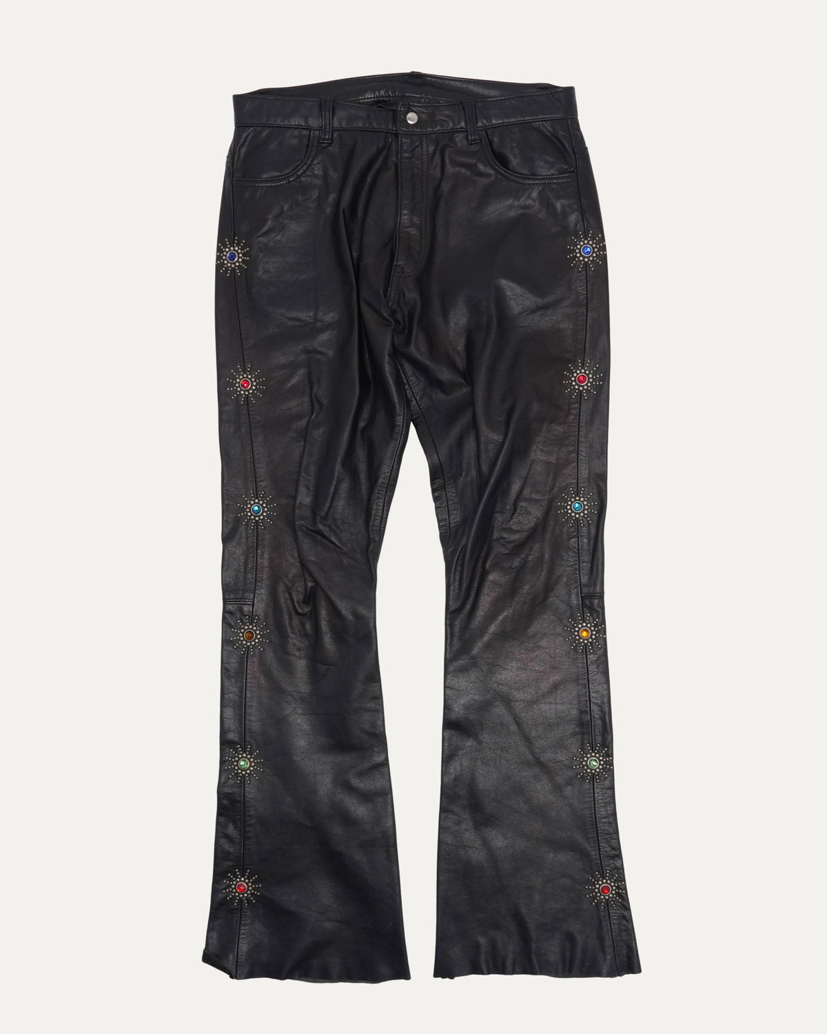 Studded Leather Pants