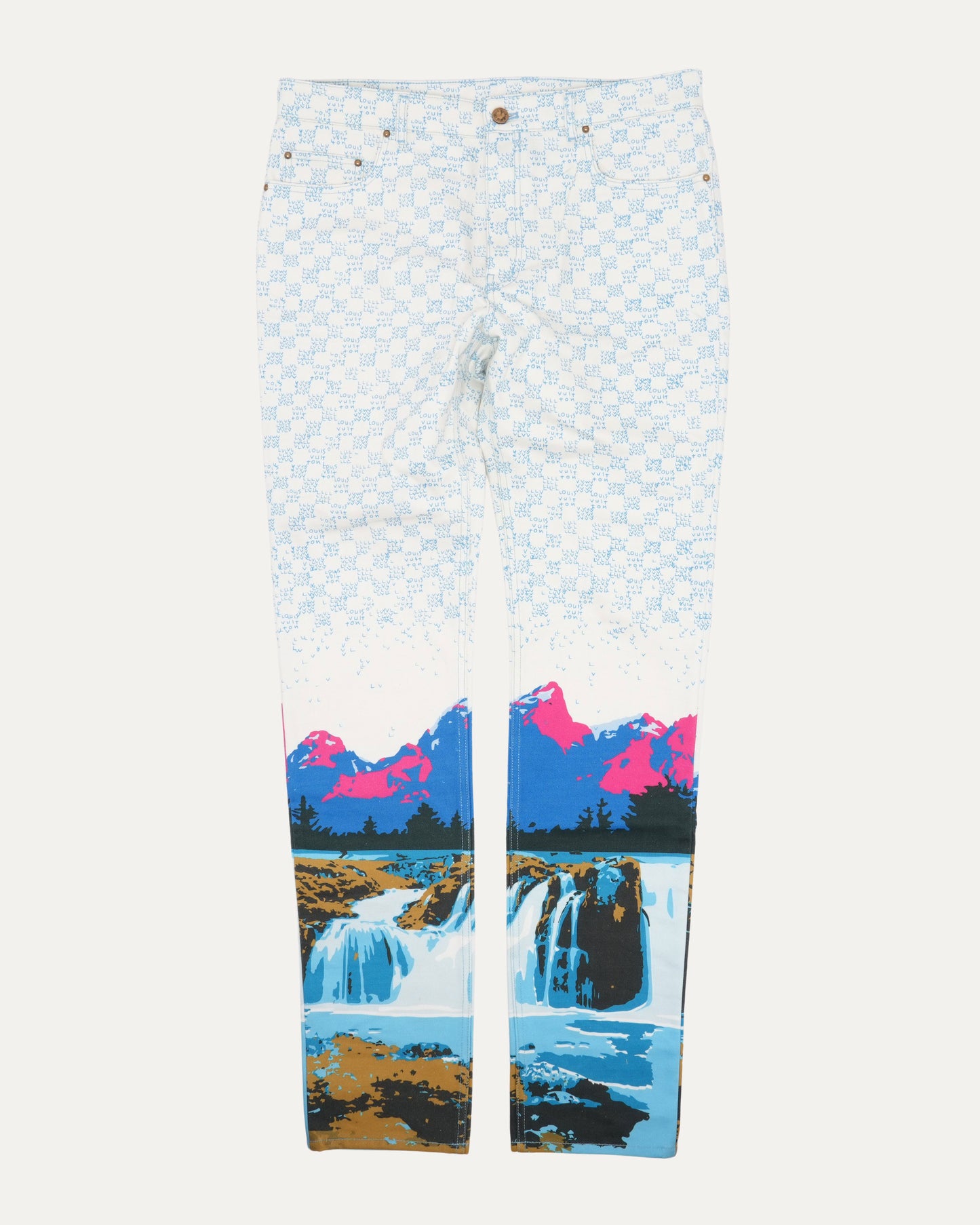 SS22 Virgil "Amen Break" Landscape Denim Pants
