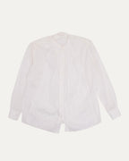 Band Collar Pleated Shirt