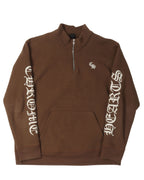 Embroidered Quarter-Zip Sweatshirt