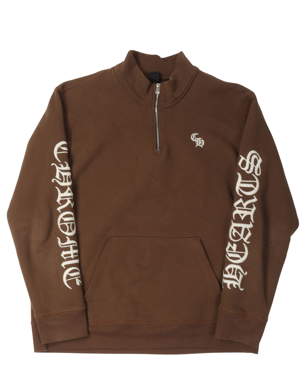 Embroidered Quarter-Zip Sweatshirt