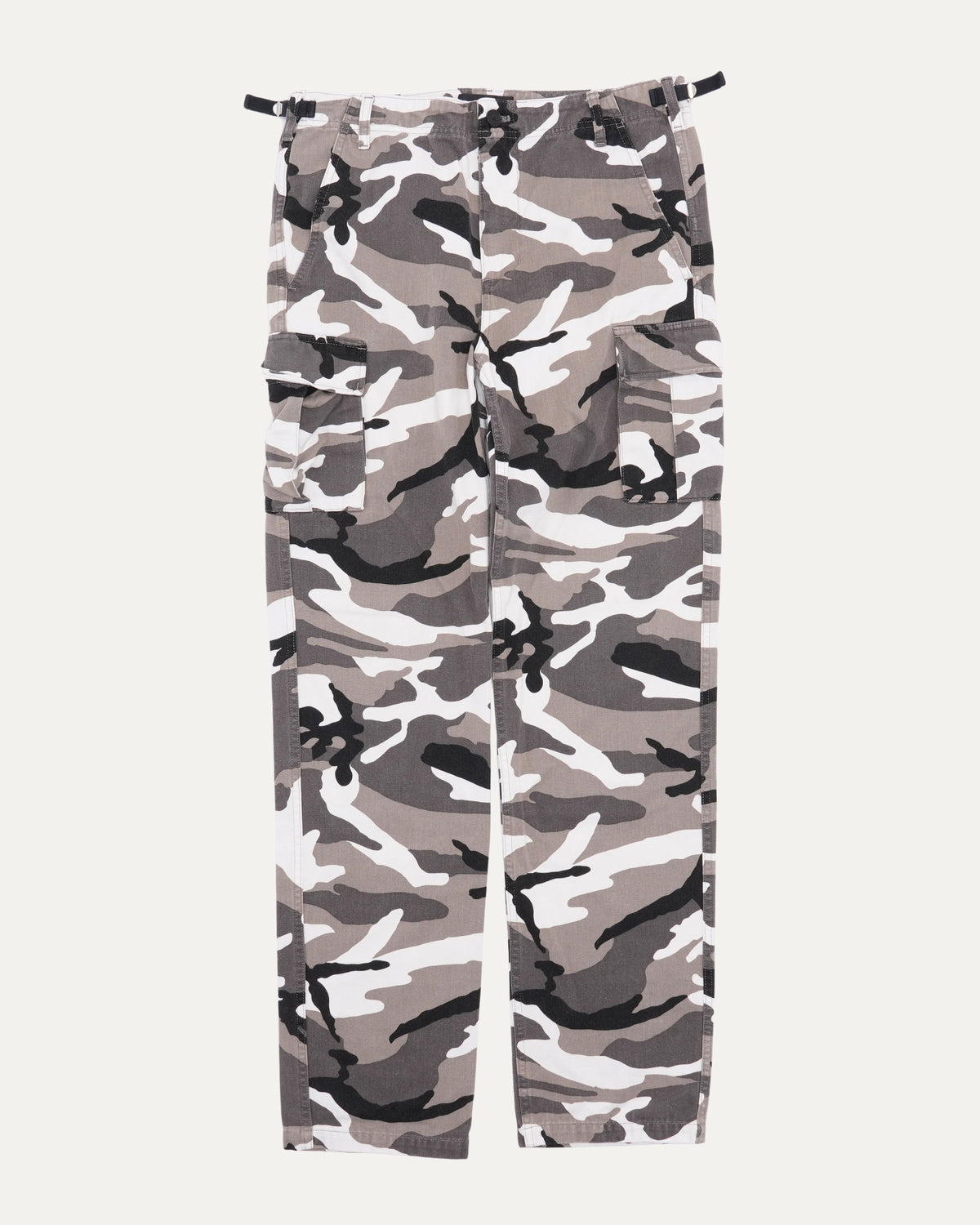 Camouflage Print Straight Leg Cargo Ski Pants