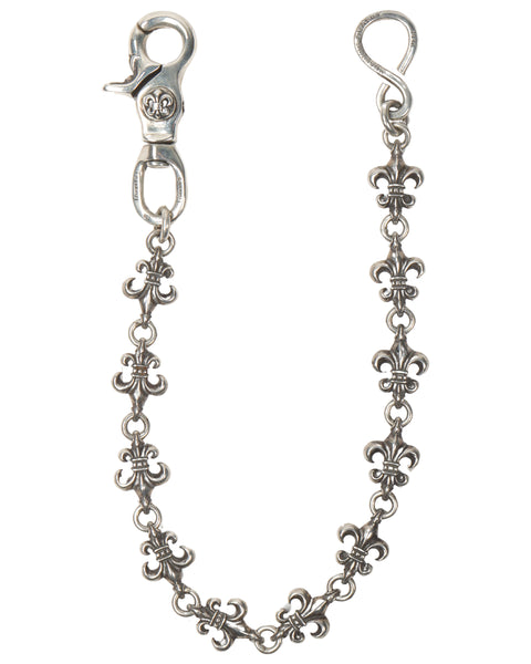 silver wallet chain floral バレル チェーン187g Chrome Hearts Fleur De Lis Wallet Chain – Justin Reed