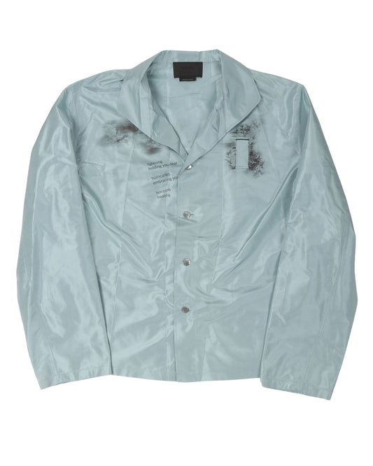Silk Graphic Print Casual Shirt