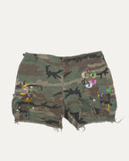 G Patch Camouflage Cargo Shorts