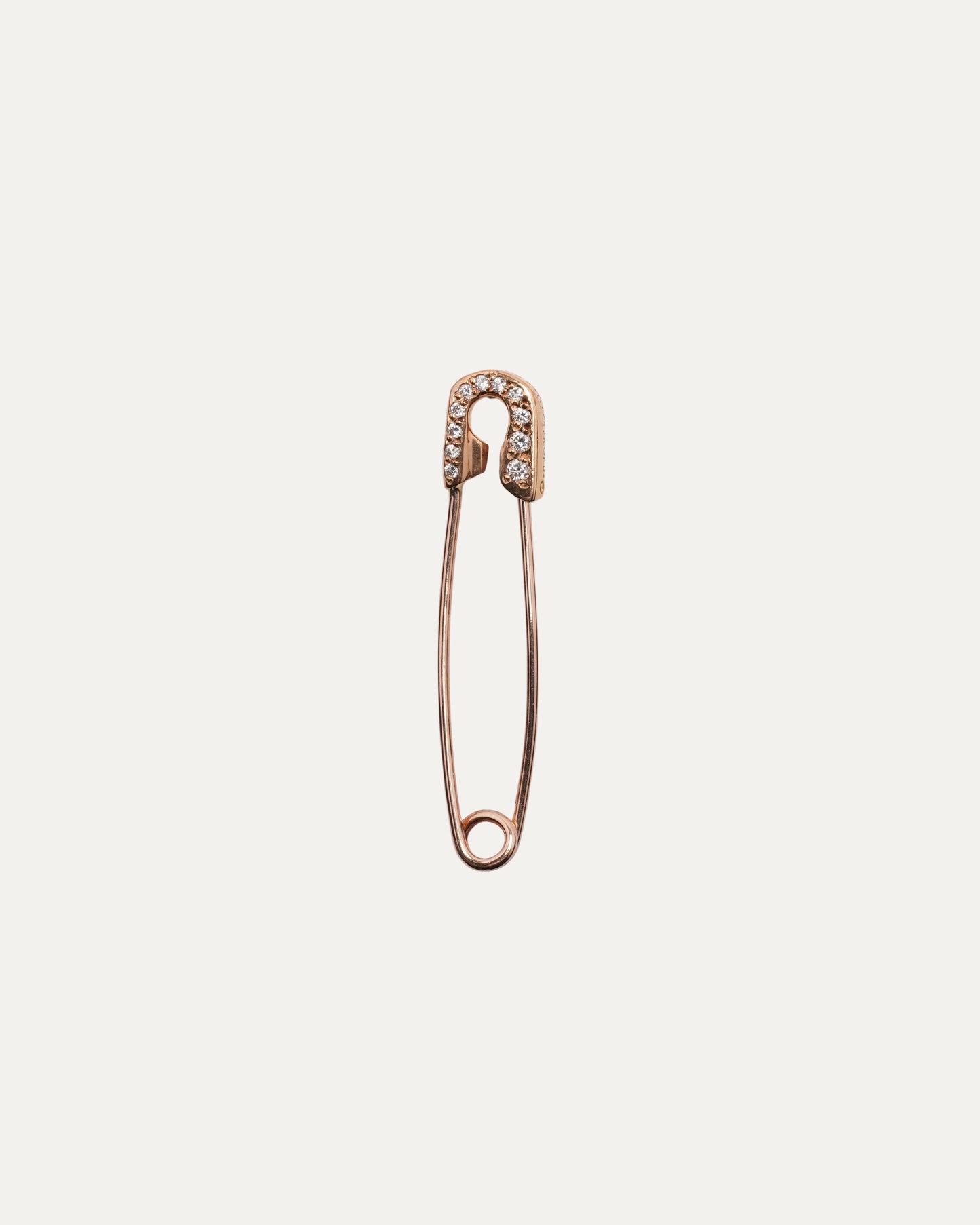 Gold Diamond Safety Pin
