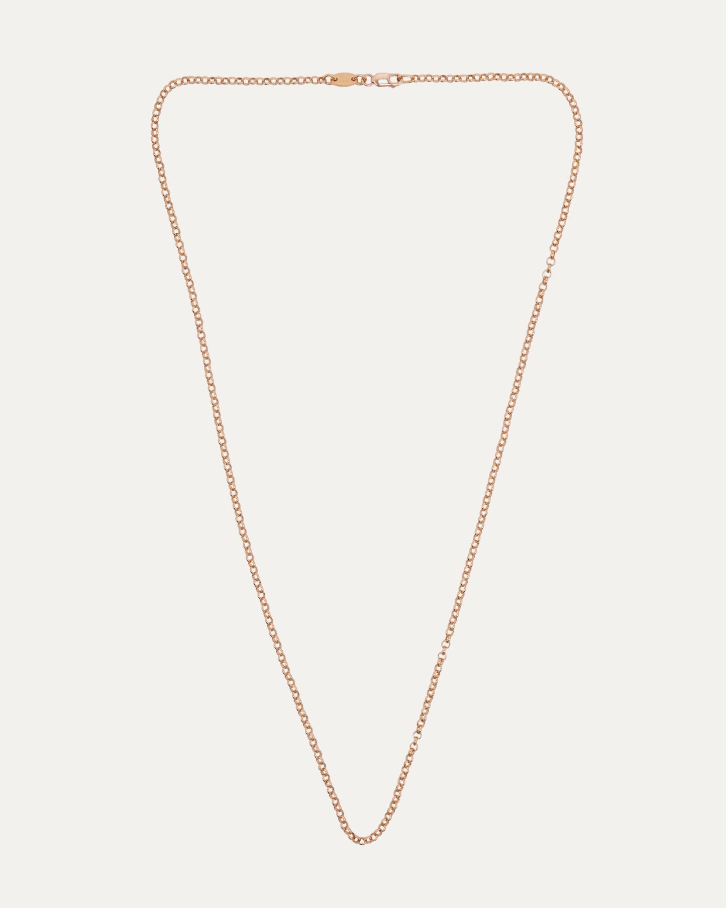 Gold Roll Chain Necklace
