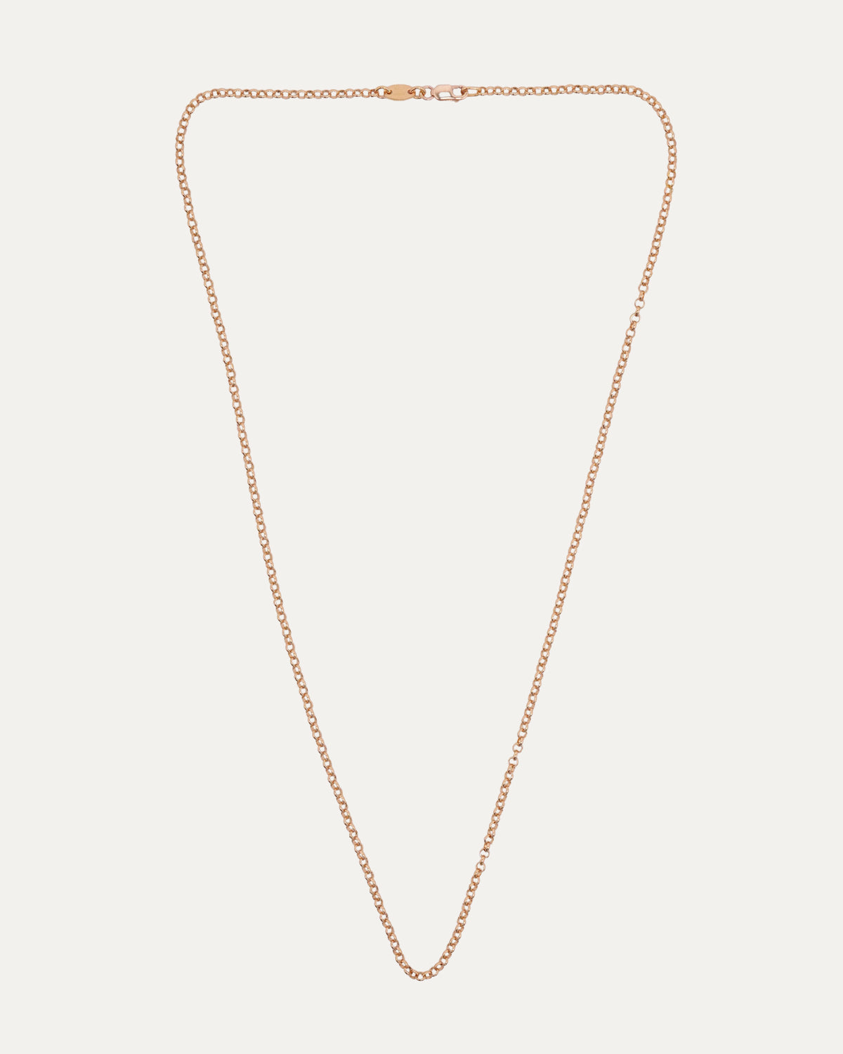 Gold Roll Chain Necklace