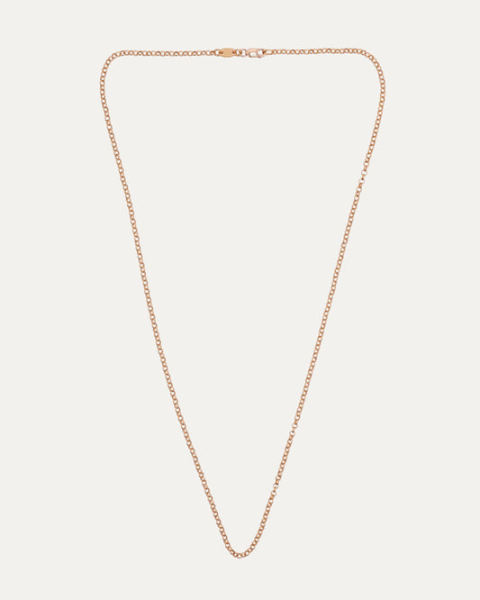 Gold Roll Chain Necklace