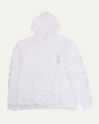 Metallic Print Vertical Logo Hoodie