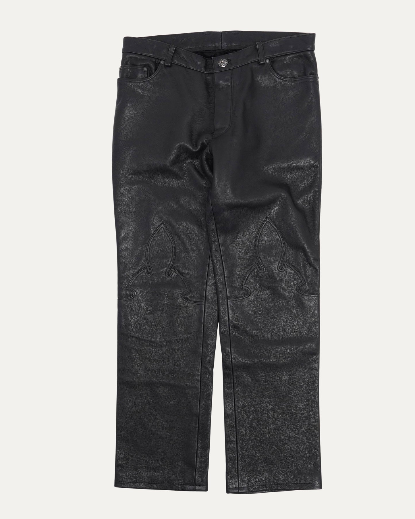 Fleur Knee Leather Pants
