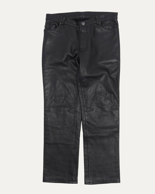 Fleur Knee Leather Pants