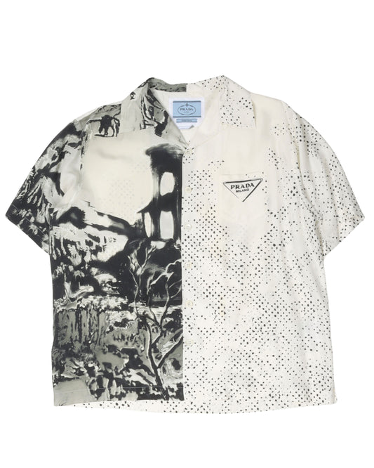 Double Match Silk Shirt