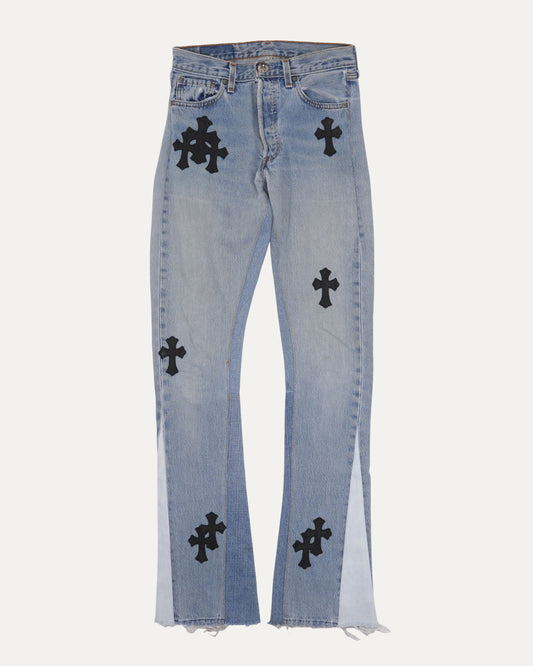 Levi's 501 Flare Cross Patch Jeans