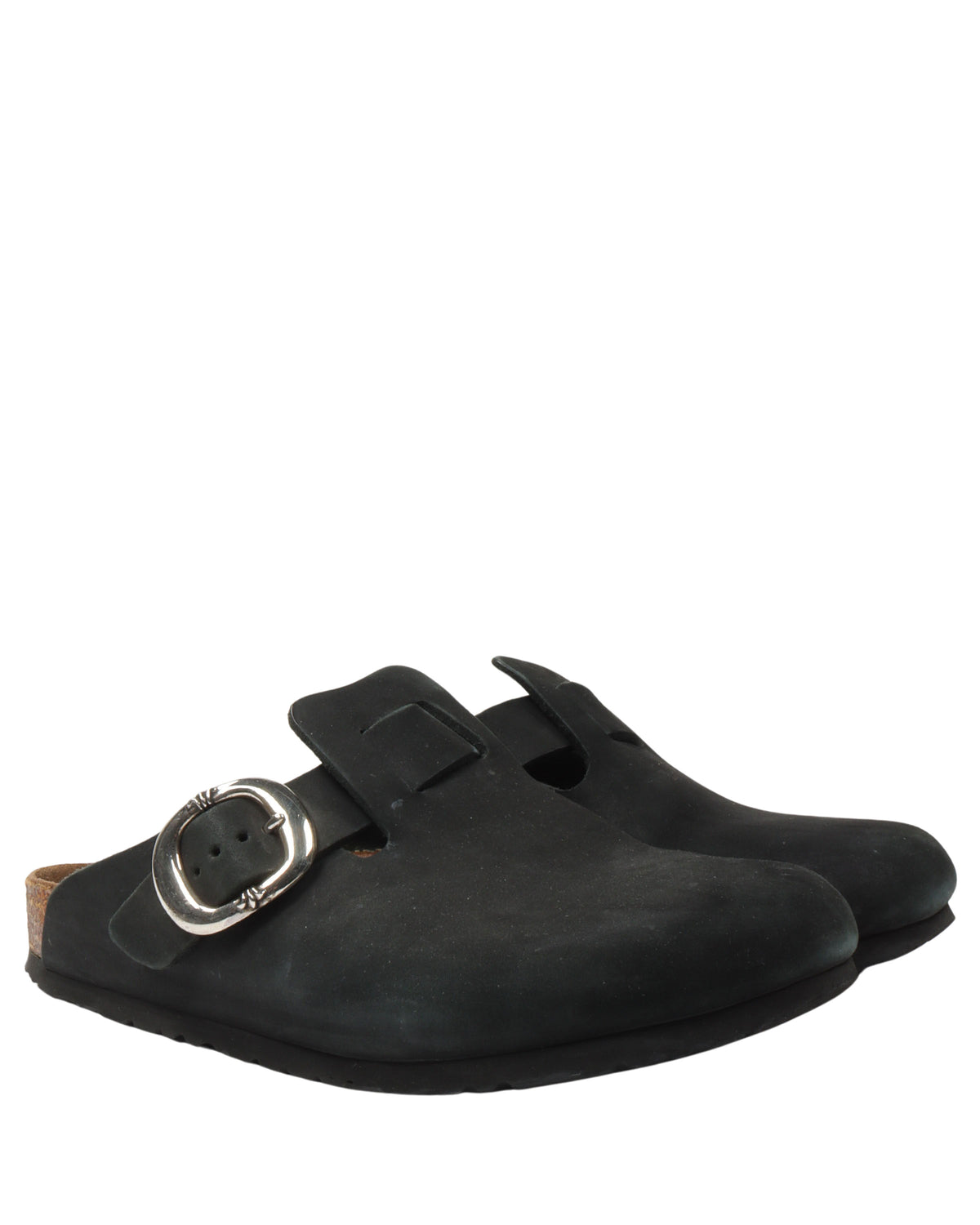 Birkenstock Boston Nubuck Leather Mules