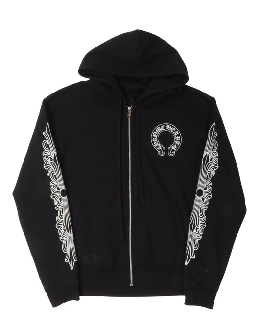 Horseshoe Logo Zip Up Hoodie