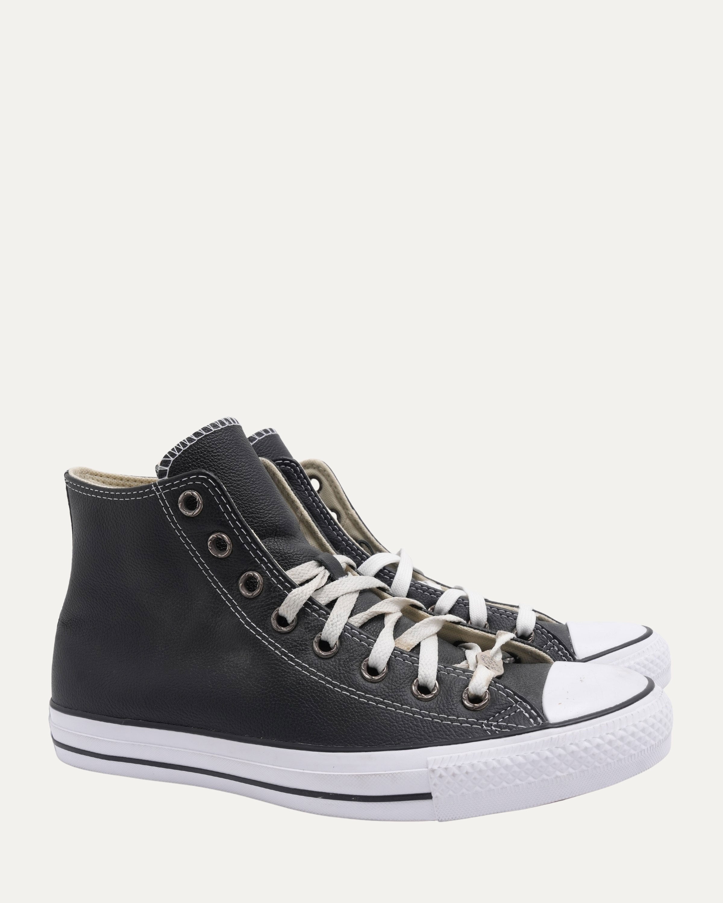 ❀クロム❀ Chrome Hearts Cross Embellished Leather Chuck Taylor Sneakers