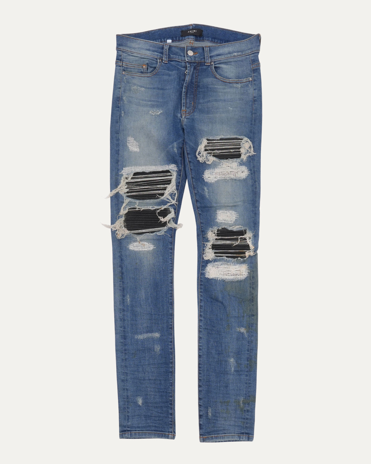Repaired Distressed MX1 Jeans