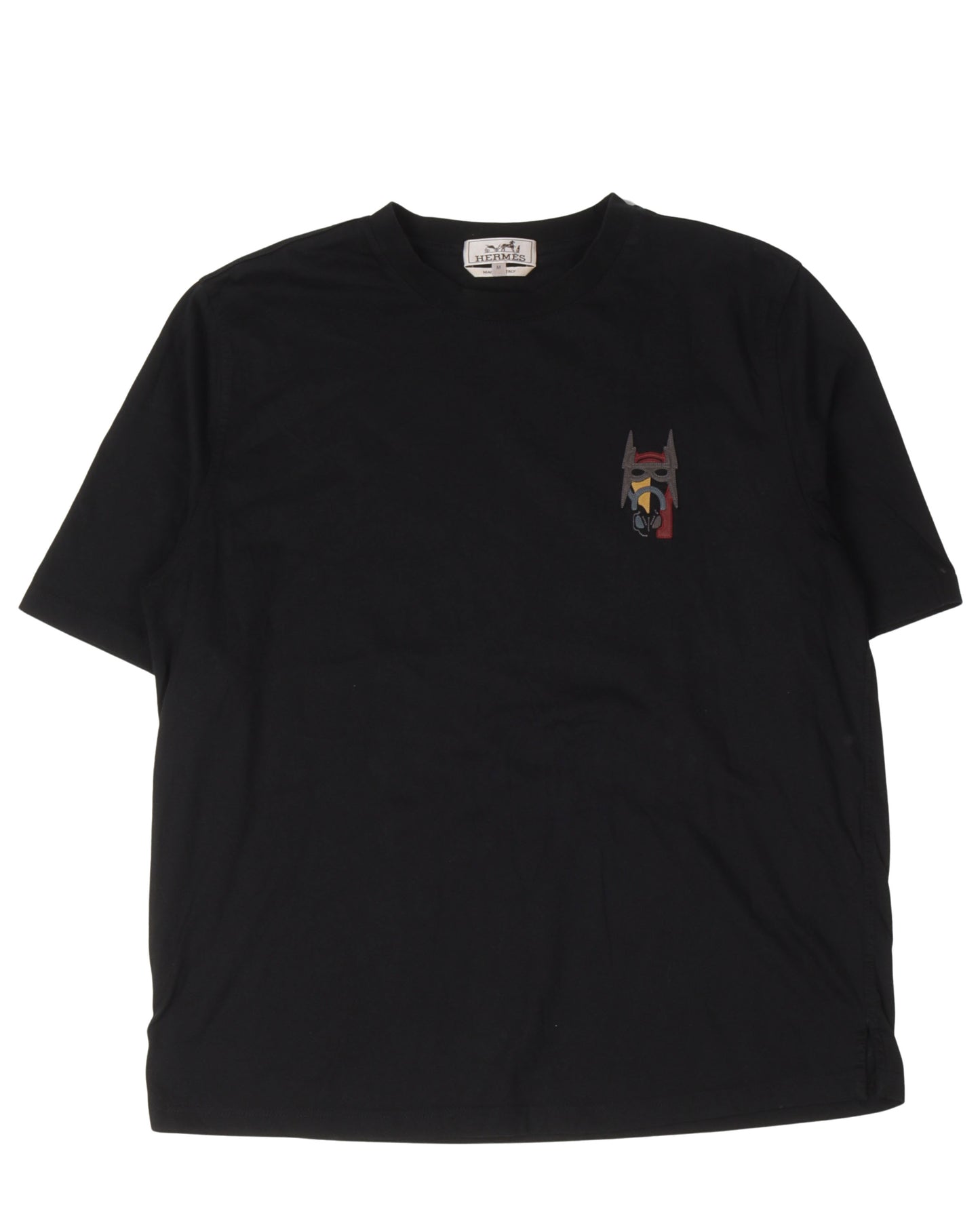 Leather Appliqued T-Shirt