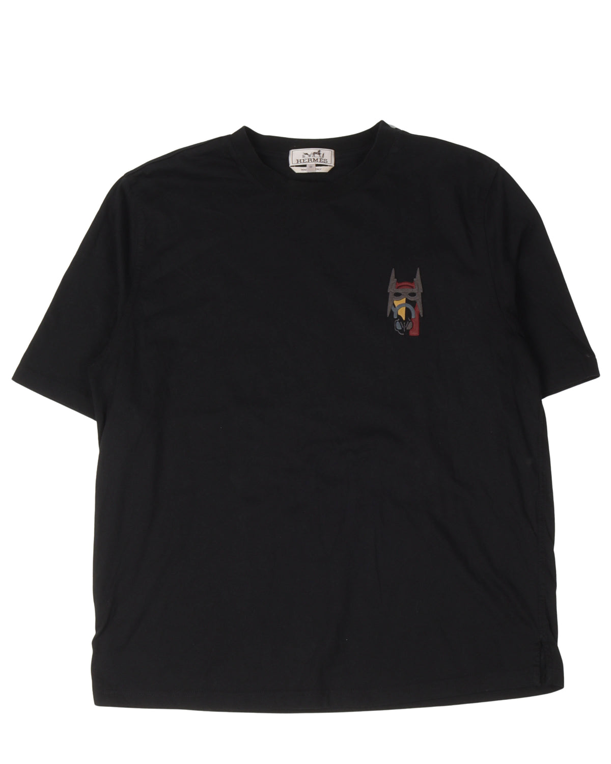Leather Appliqued T-Shirt
