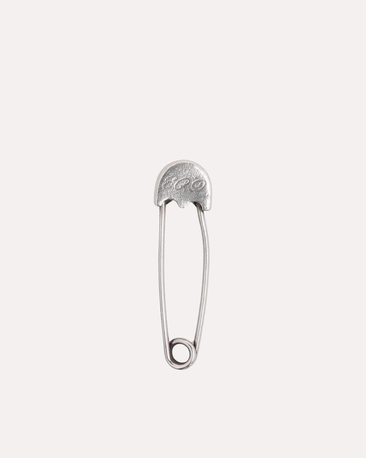 Engraved Silver Safety Pin