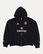 Medium Fit Paris Soccer Zip Up Hoodie