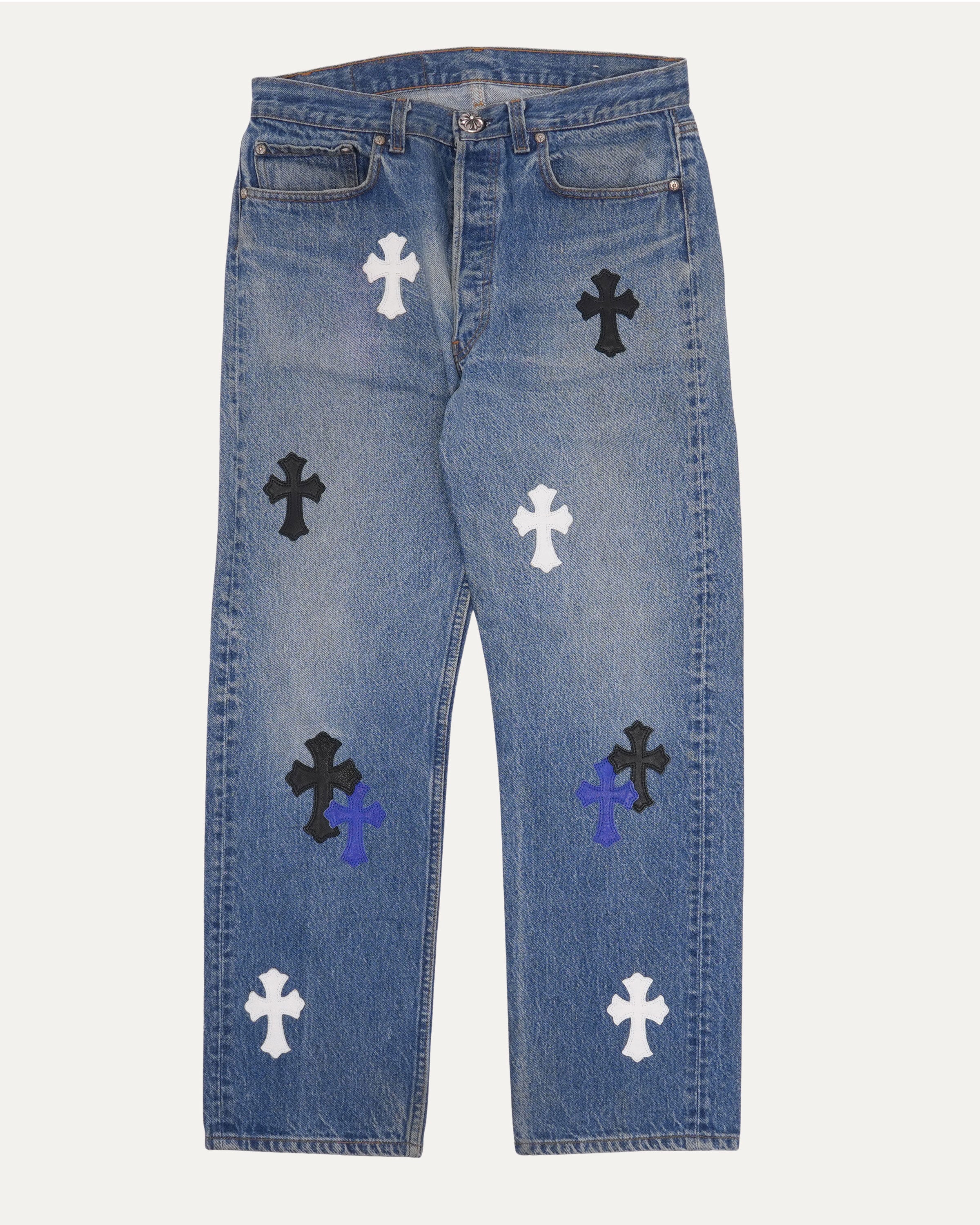 Chrome Hearts Levi's 501 Cross Patch Jeans – Justin Reed