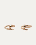Rose Gold Nail Earrings