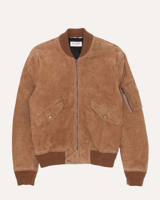 Suede Bomber Jacket