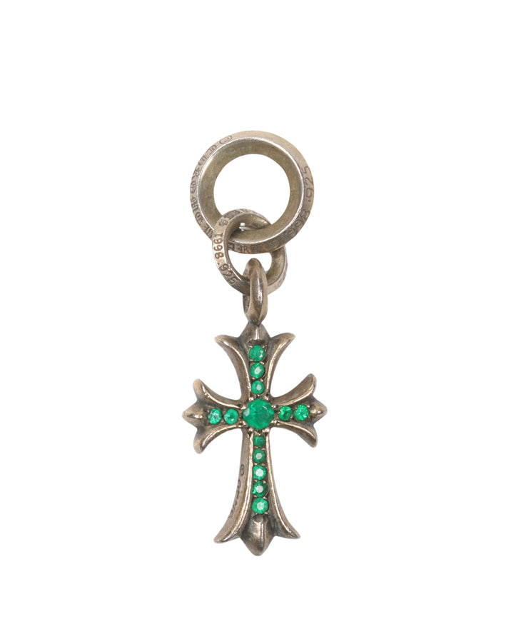 Green Emerald Cross Pendant