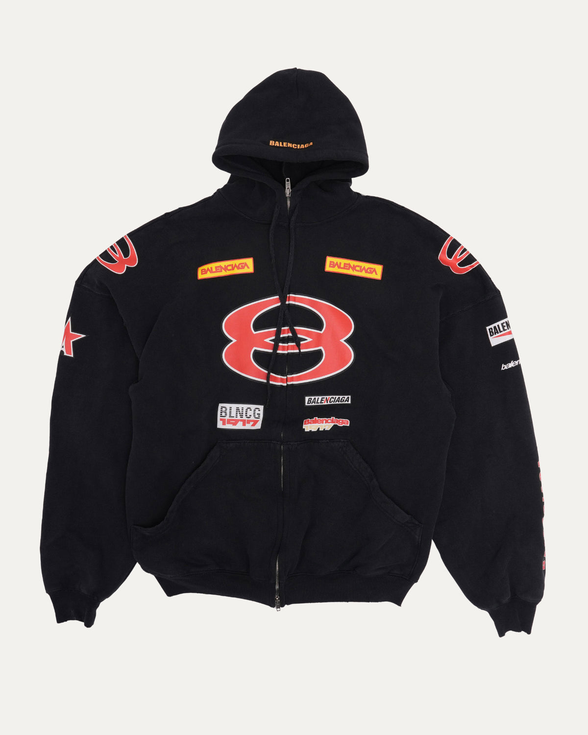 Sponsor Logo Zip Up Hoodie