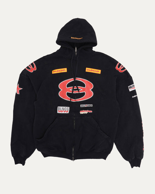 Sponsor Logo Zip Up Hoodie