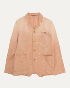 Distressed Pinstripe Shop Coat