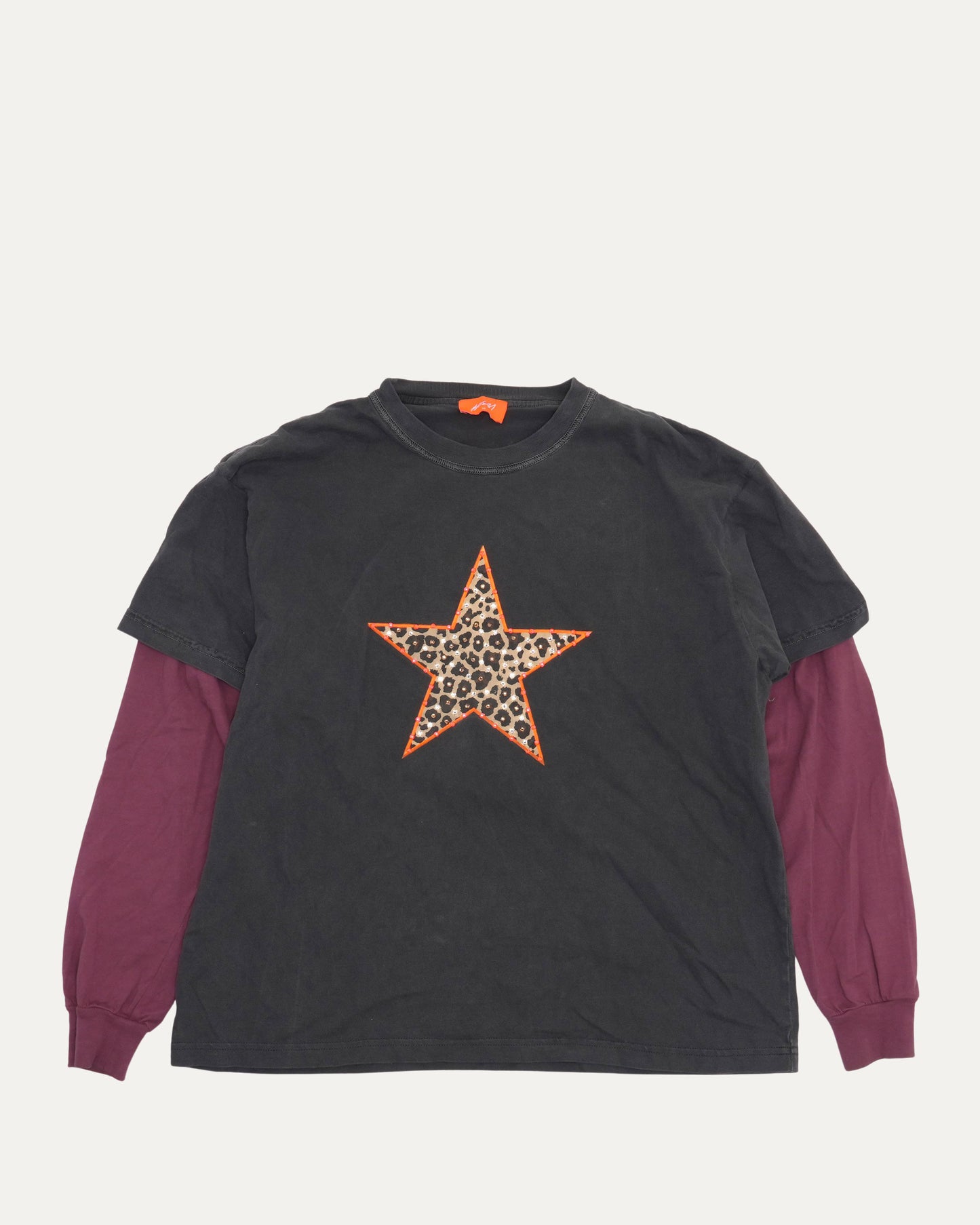 Star Double Layered Long Sleeve T-Shirt