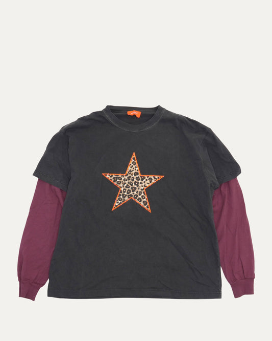 Star Double Layered Long Sleeve T-Shirt