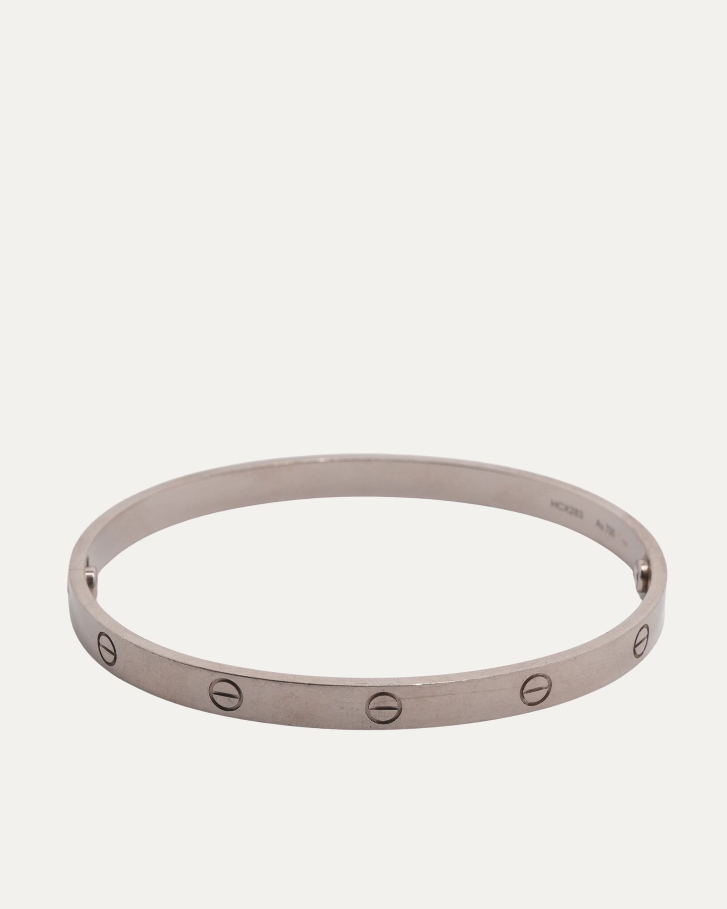 White Gold Love Bracelet