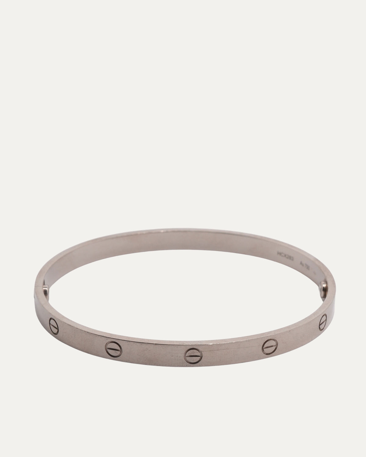 White Gold Love Bracelet
