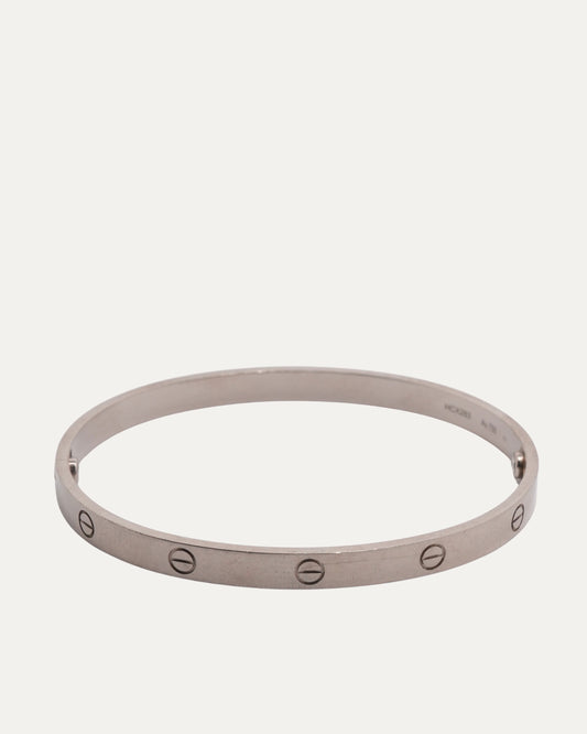 White Gold Love Bracelet