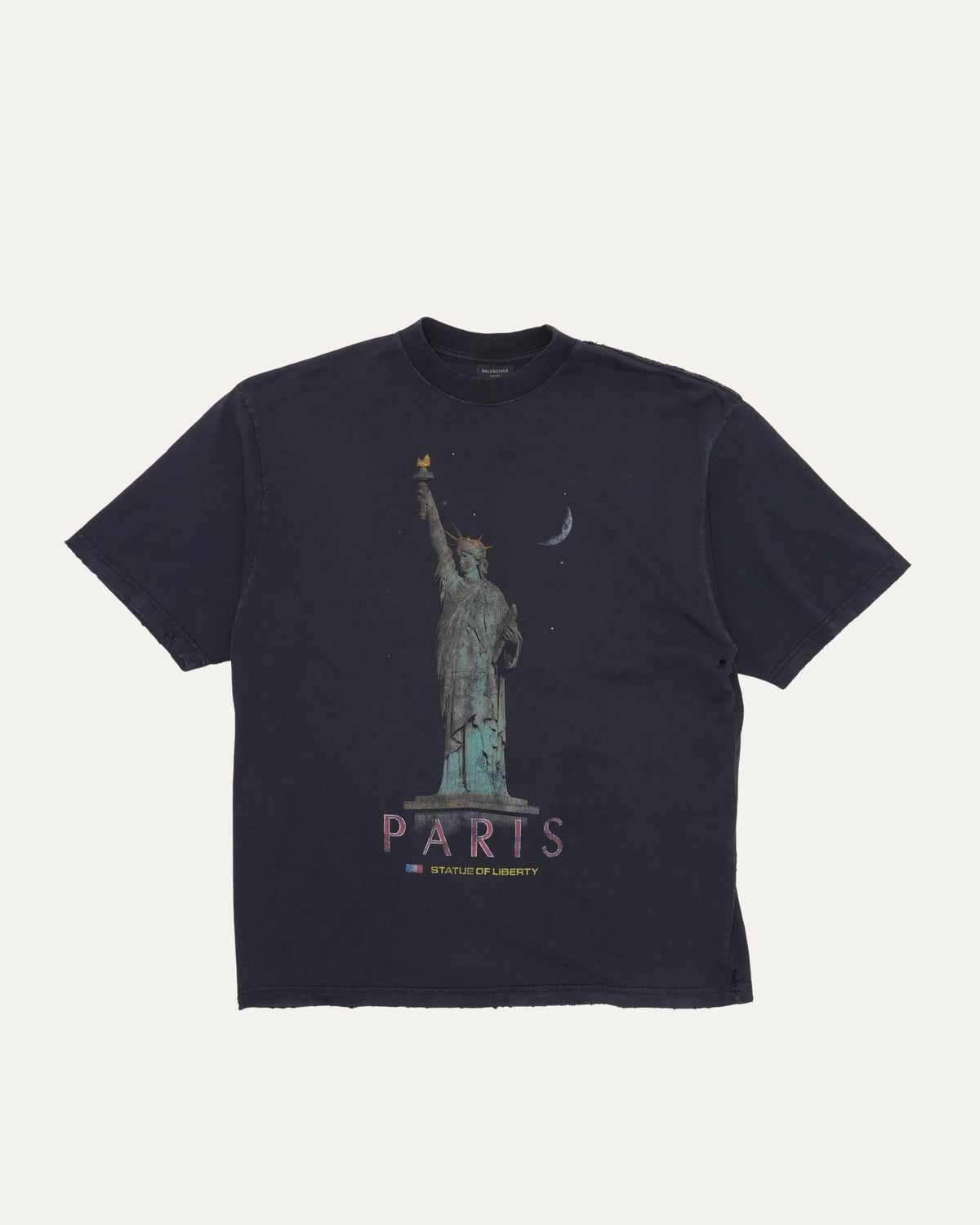 Distressed Paris Liberty T-Shirt