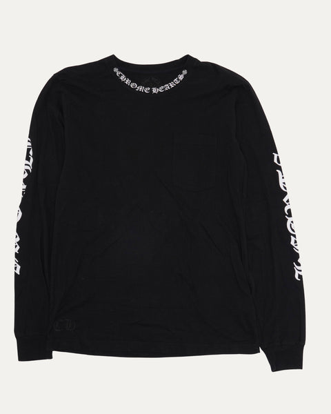 chrome heartsロンT Chrome Hearts Neck Logo Long Sleeve Pocket T-Shirt – Justin Reed