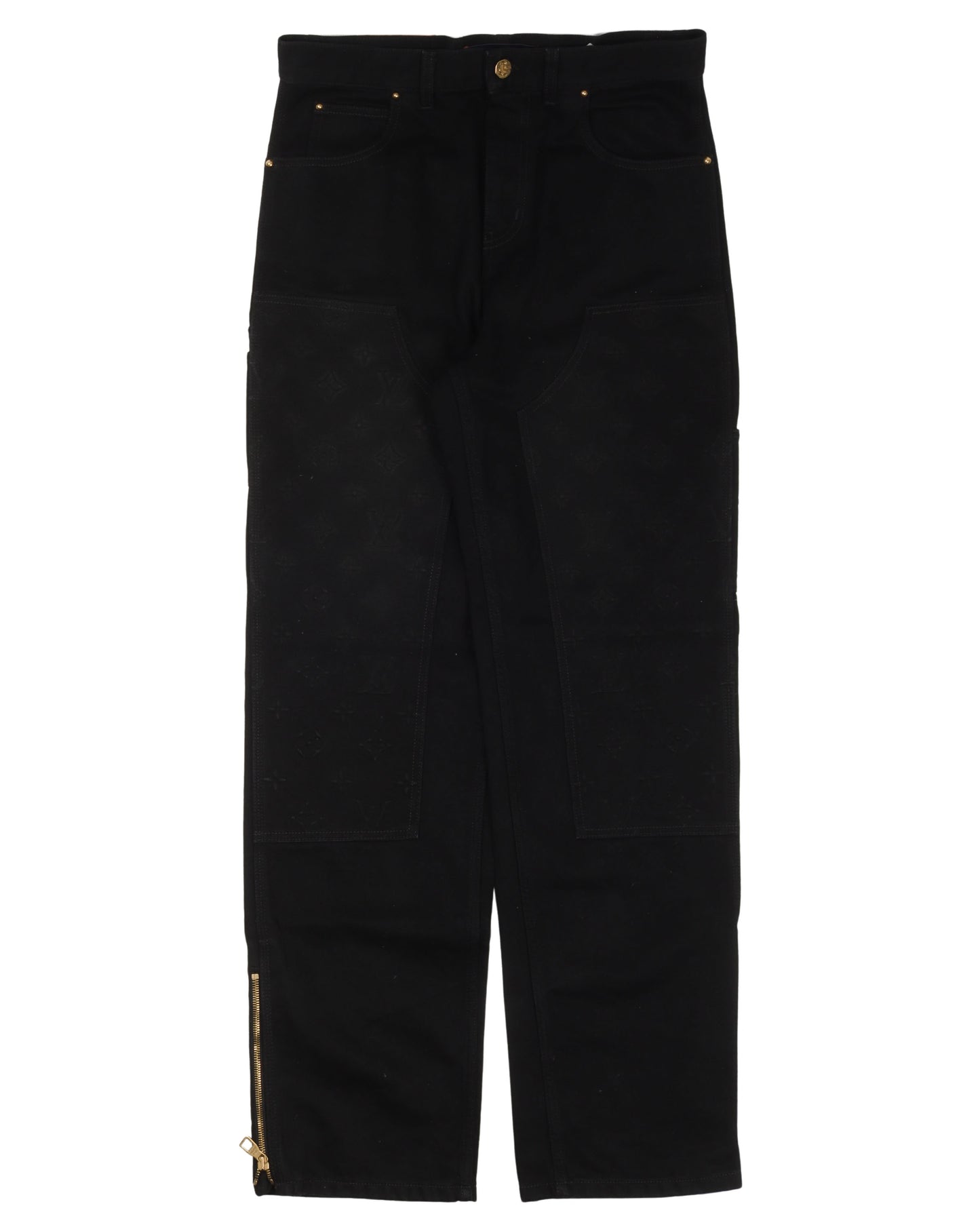 Tonal Monogram Carpenter Pants