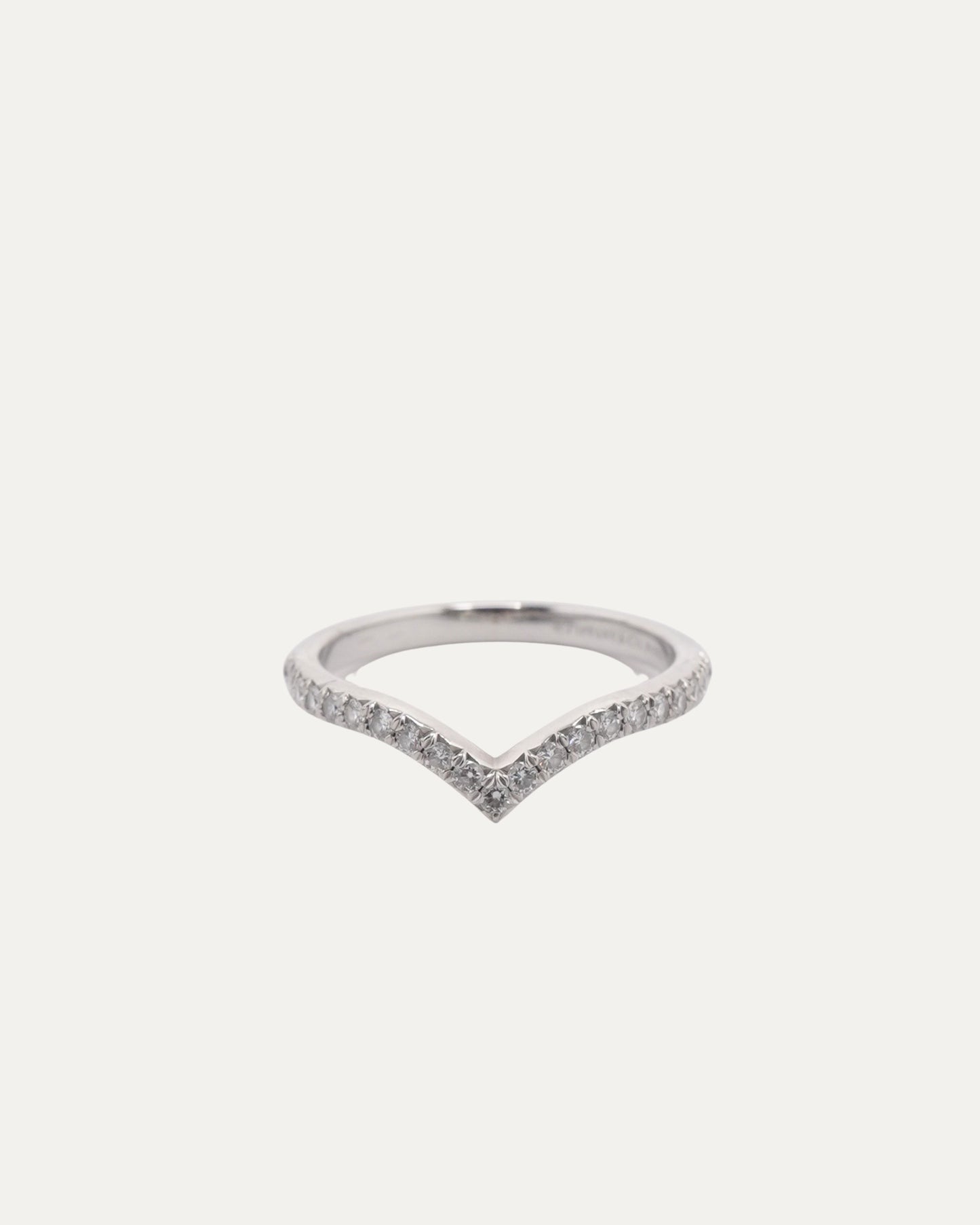 Platinum Diamond Soleste V Ring