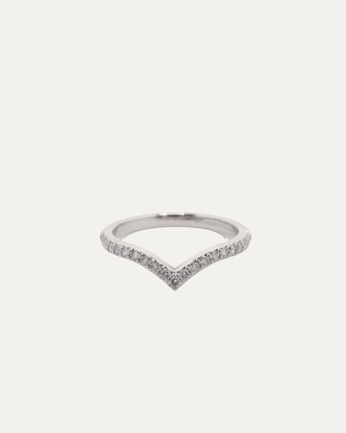 Platinum Diamond Soleste V Ring