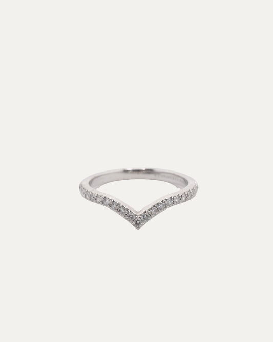 Platinum Diamond Soleste V Ring