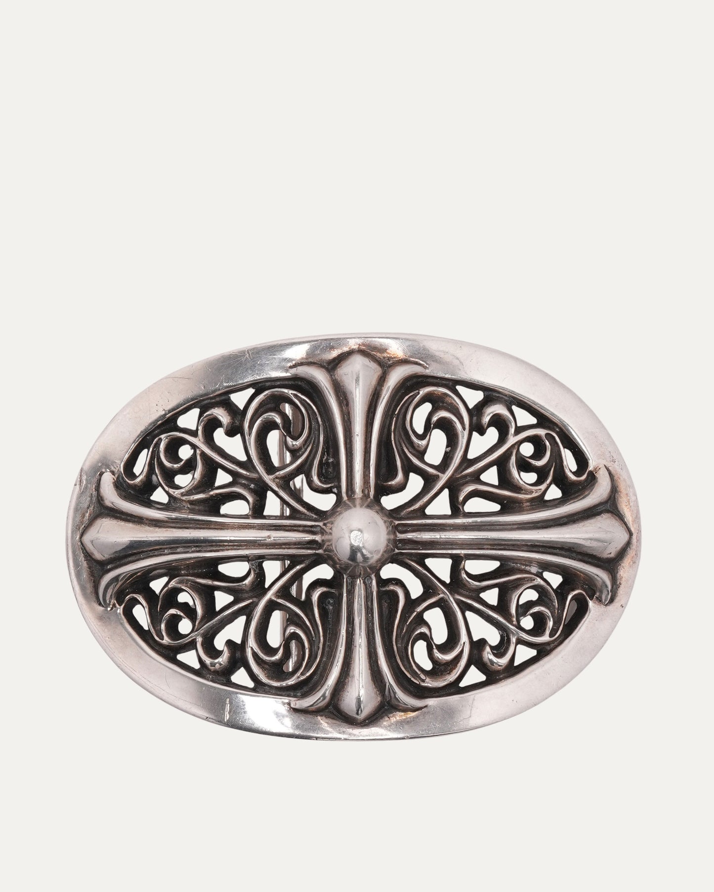 Oval Cross Belt Buckle