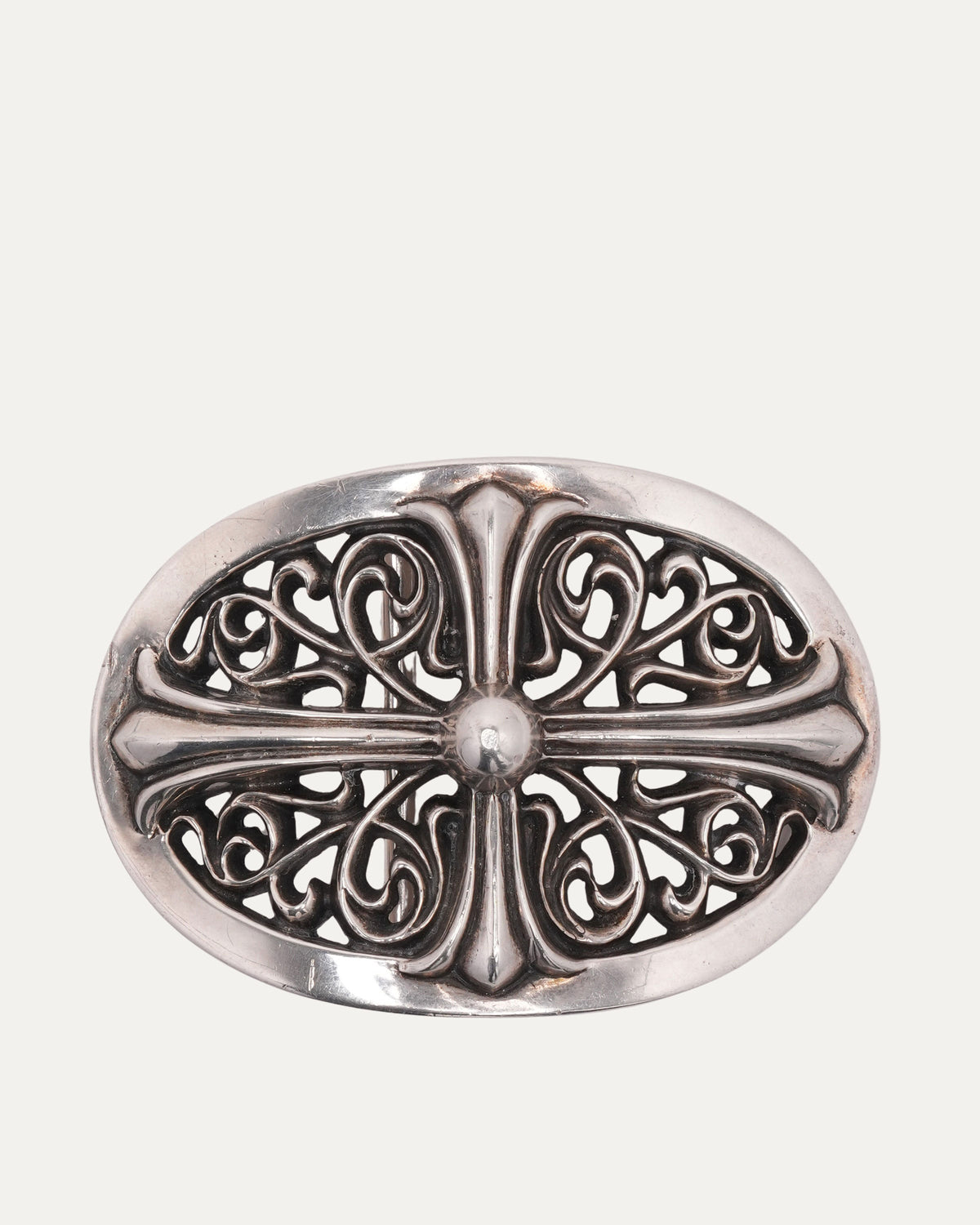 Oval Cross Belt Buckle