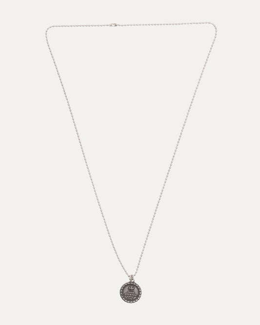 True Fucking Love Medallion Pendant on Ball Chain