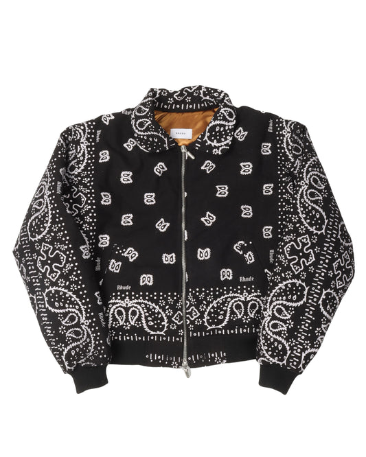 Paisley Print Canvas Jacket